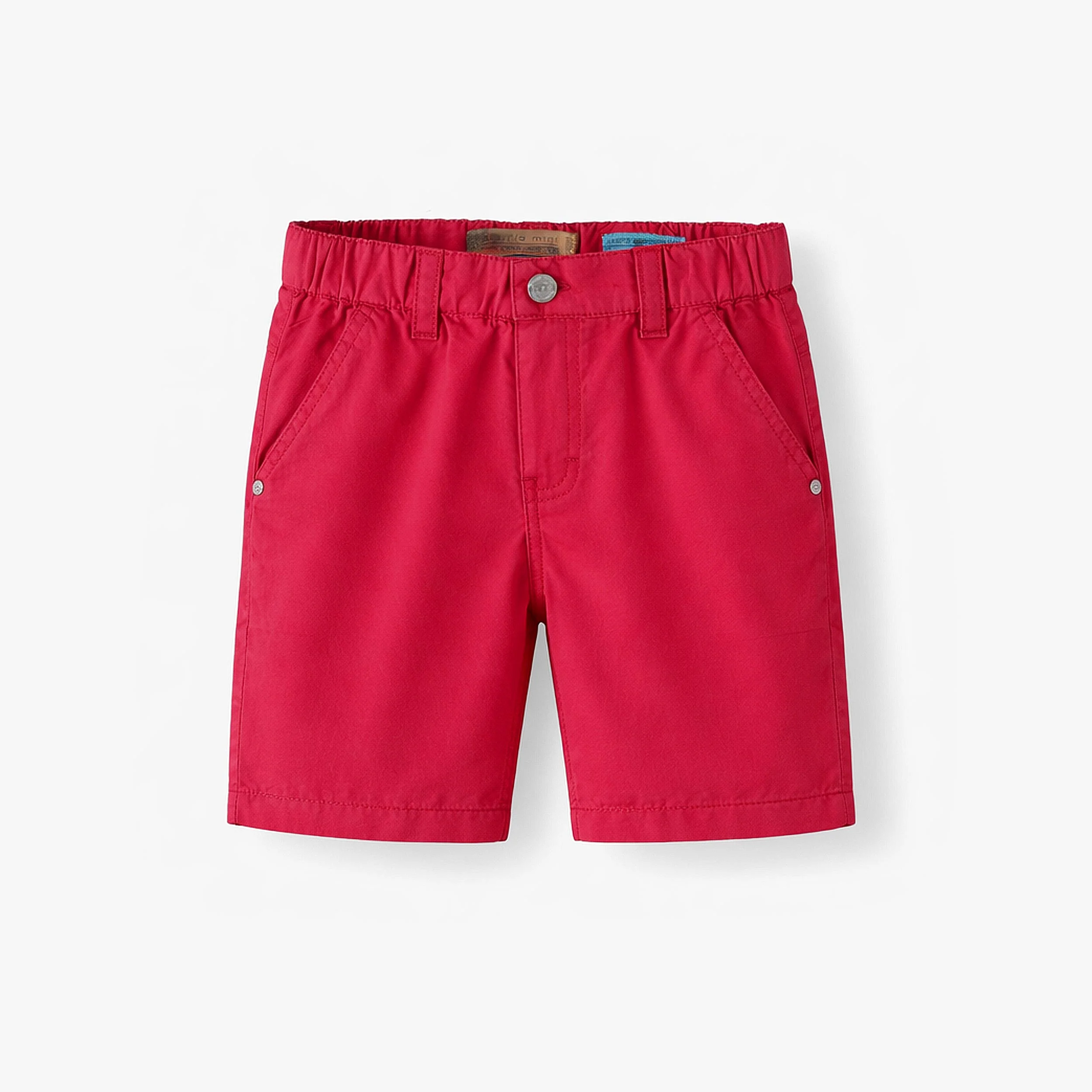 Bermuda rouge coupe régulière, enfant