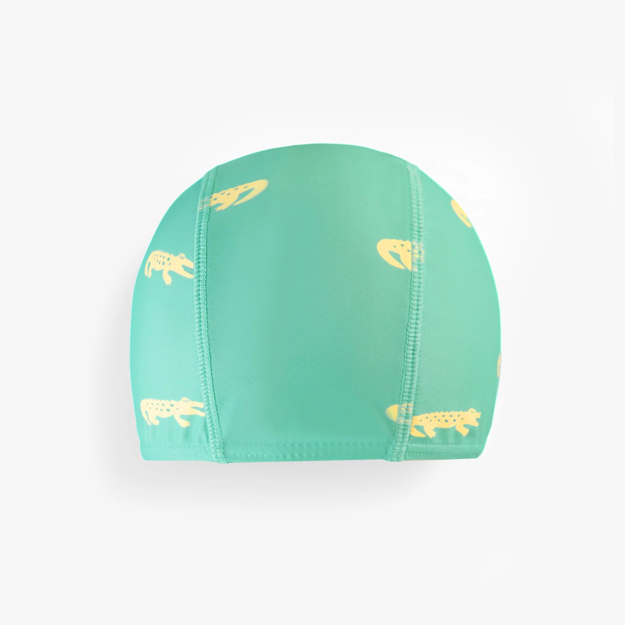 Casque de bain turquoise à motifs de crocodiles, enfant