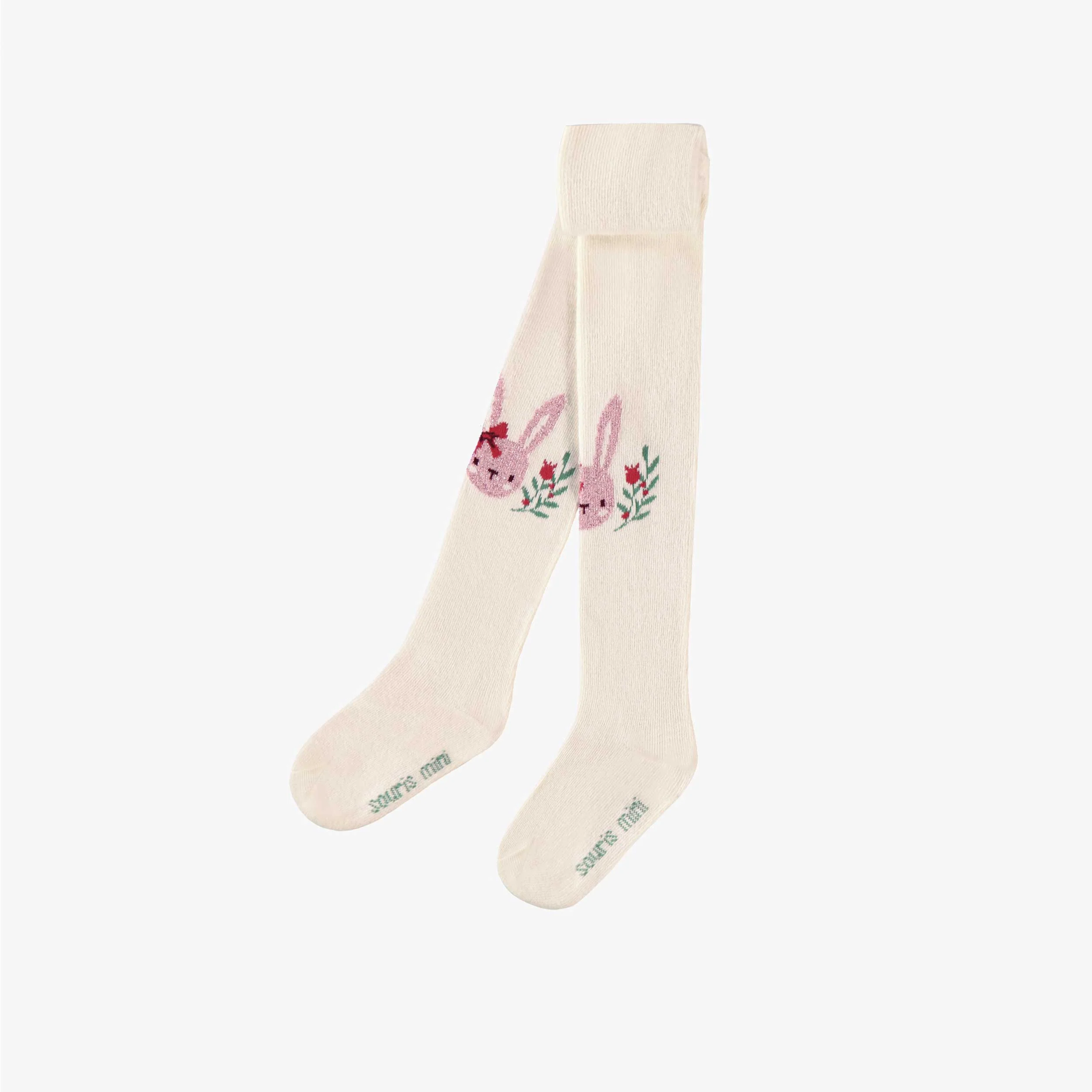 Collant crème avec illustrations, bébé