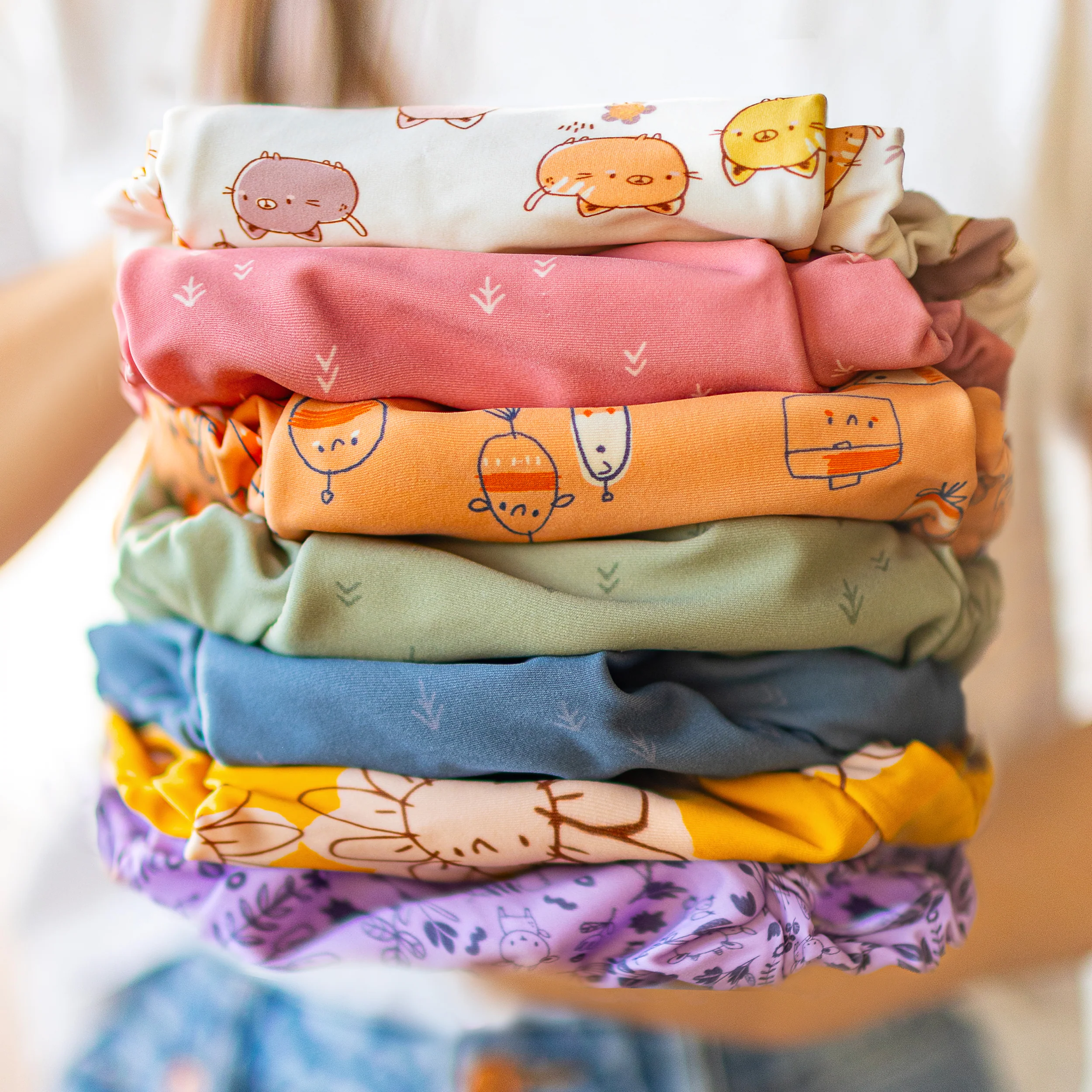 Couche réutilisable ultramince caramel à motif de flèches, bébé - Image 7