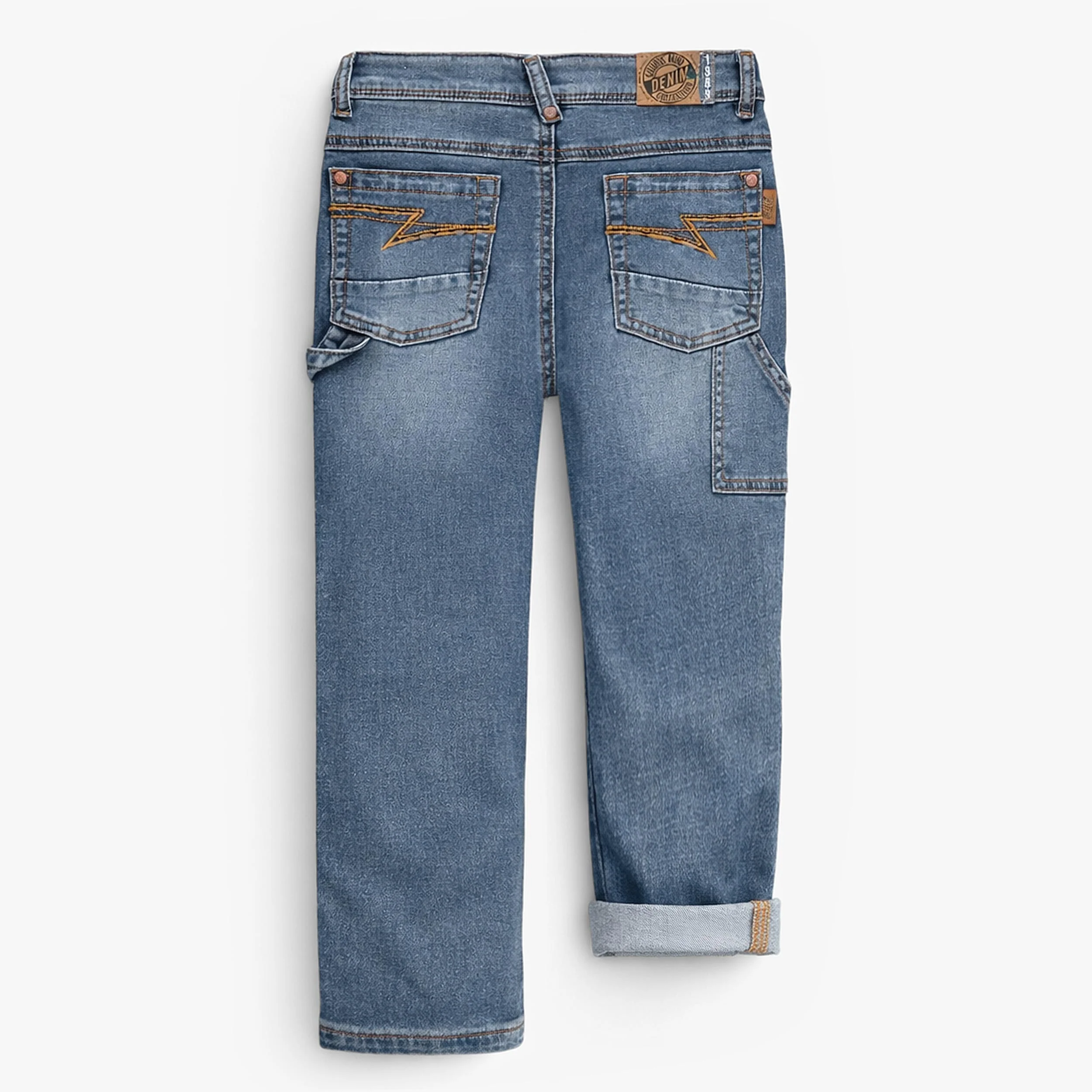 Jean bleu coupe décontractée, enfant - Image 3