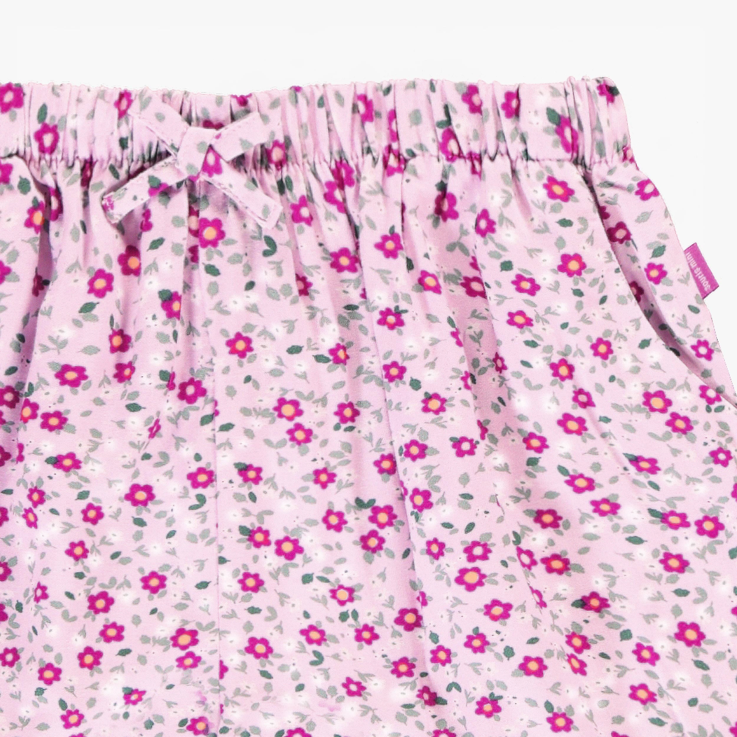 Jupe-short lilas à motif floral, enfant - Image 4