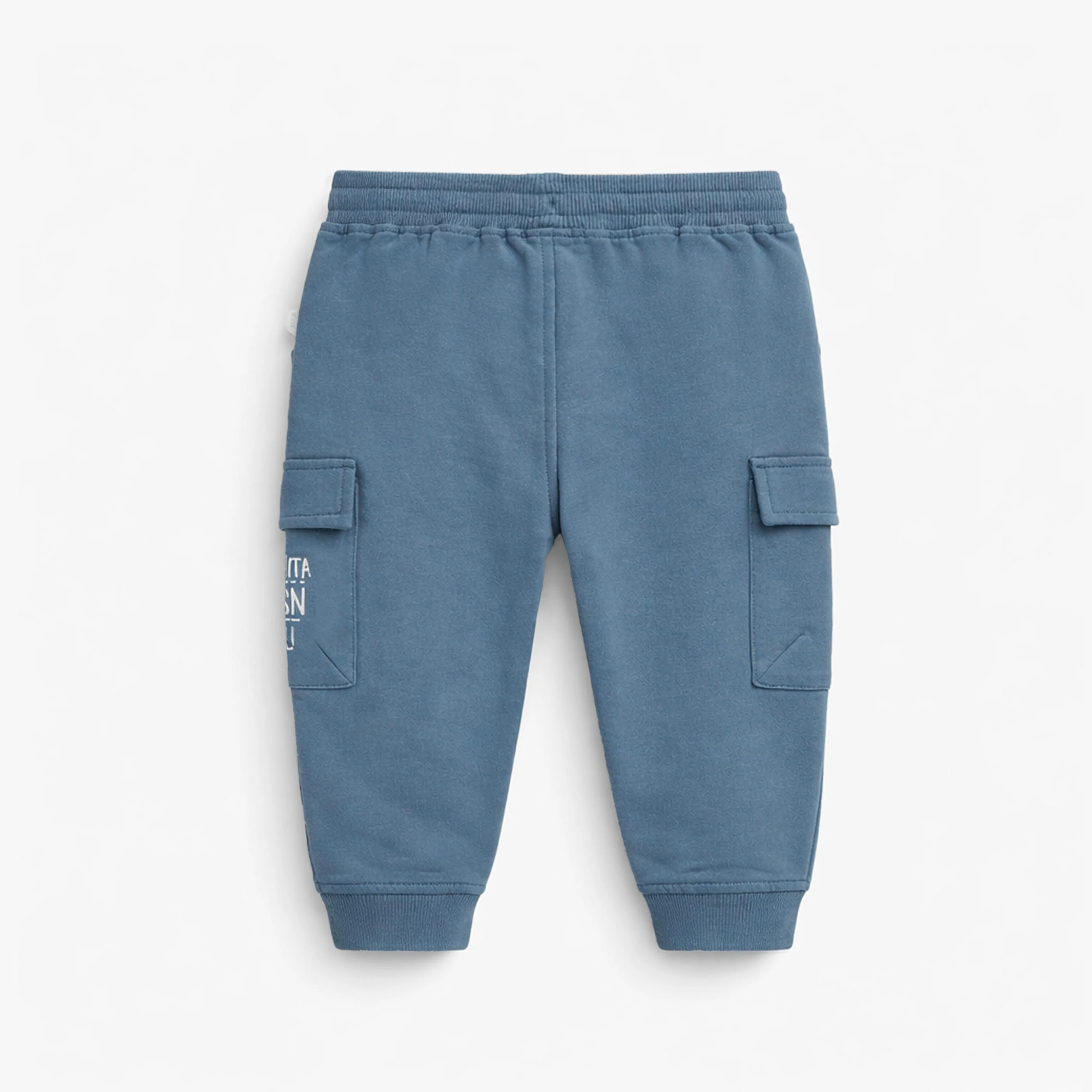 Pantalon bleu style jogger, bébé - Image 2