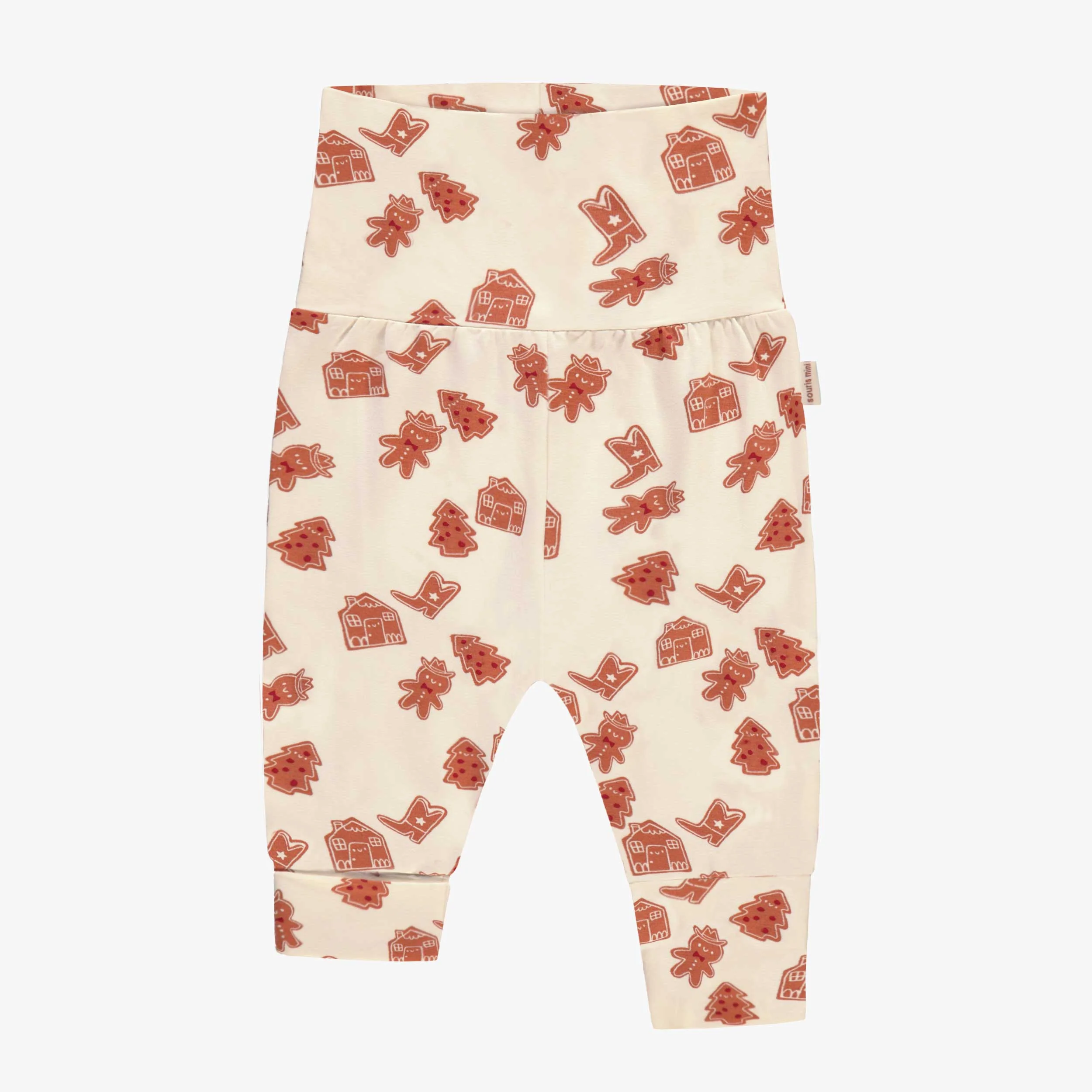 Pantalon évolutif crème à motifs pain d’épices, bébé - Image 5