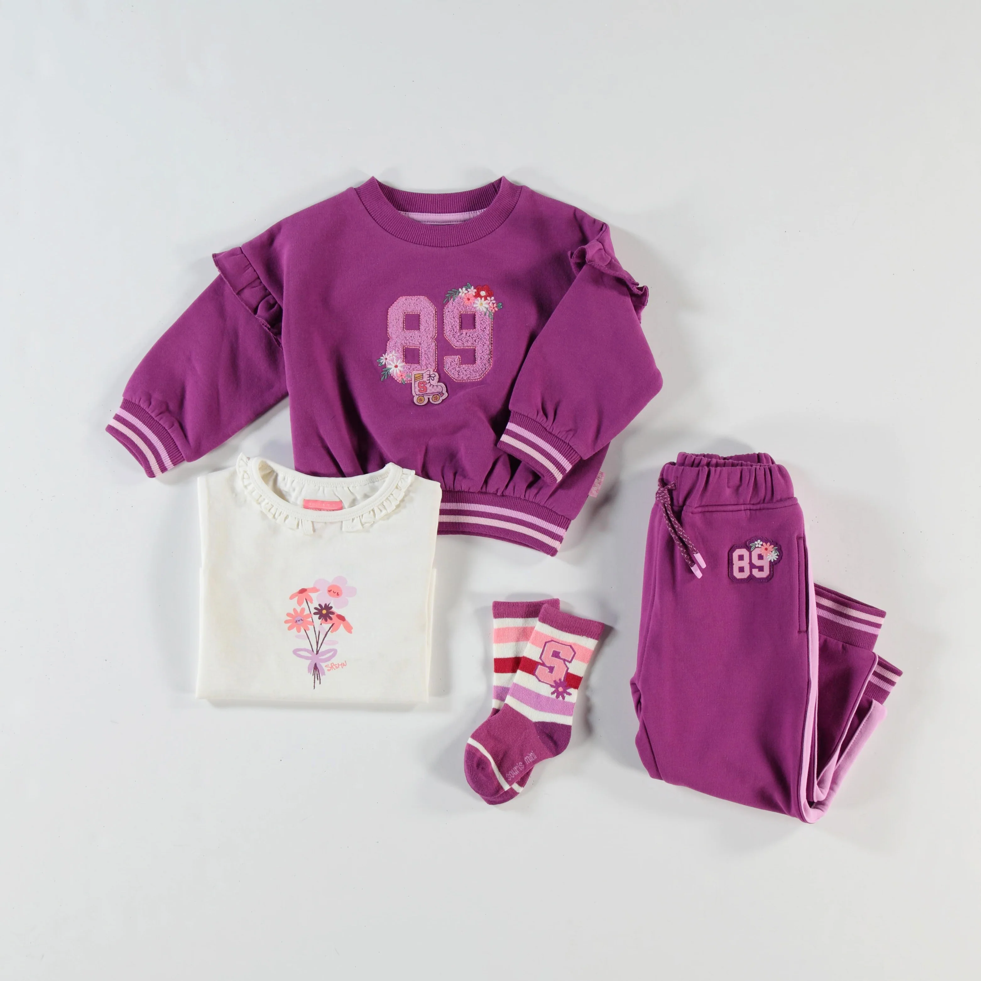 Pantalon mauve style jogger, bébé - Image 3