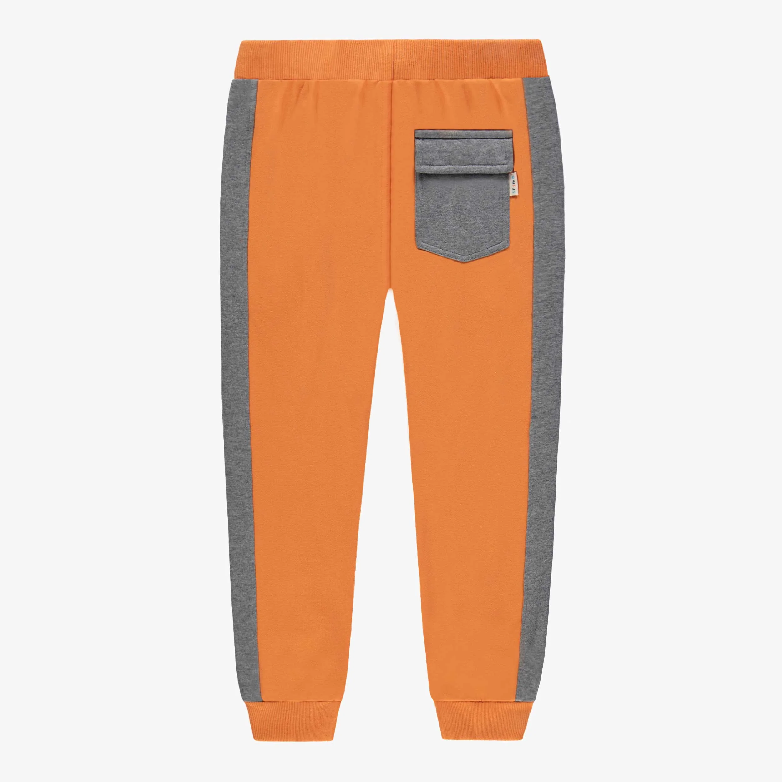 Pantalon style jogger jaune foncé et gris, enfant - Image 2