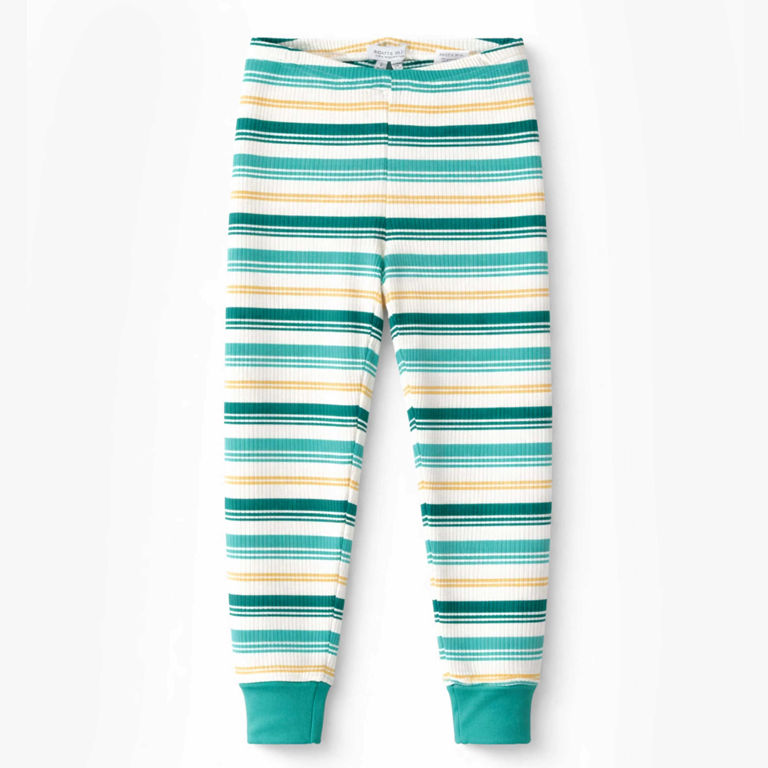 Pyjama deux pièces crème à rayures colorées, enfant - Image 3