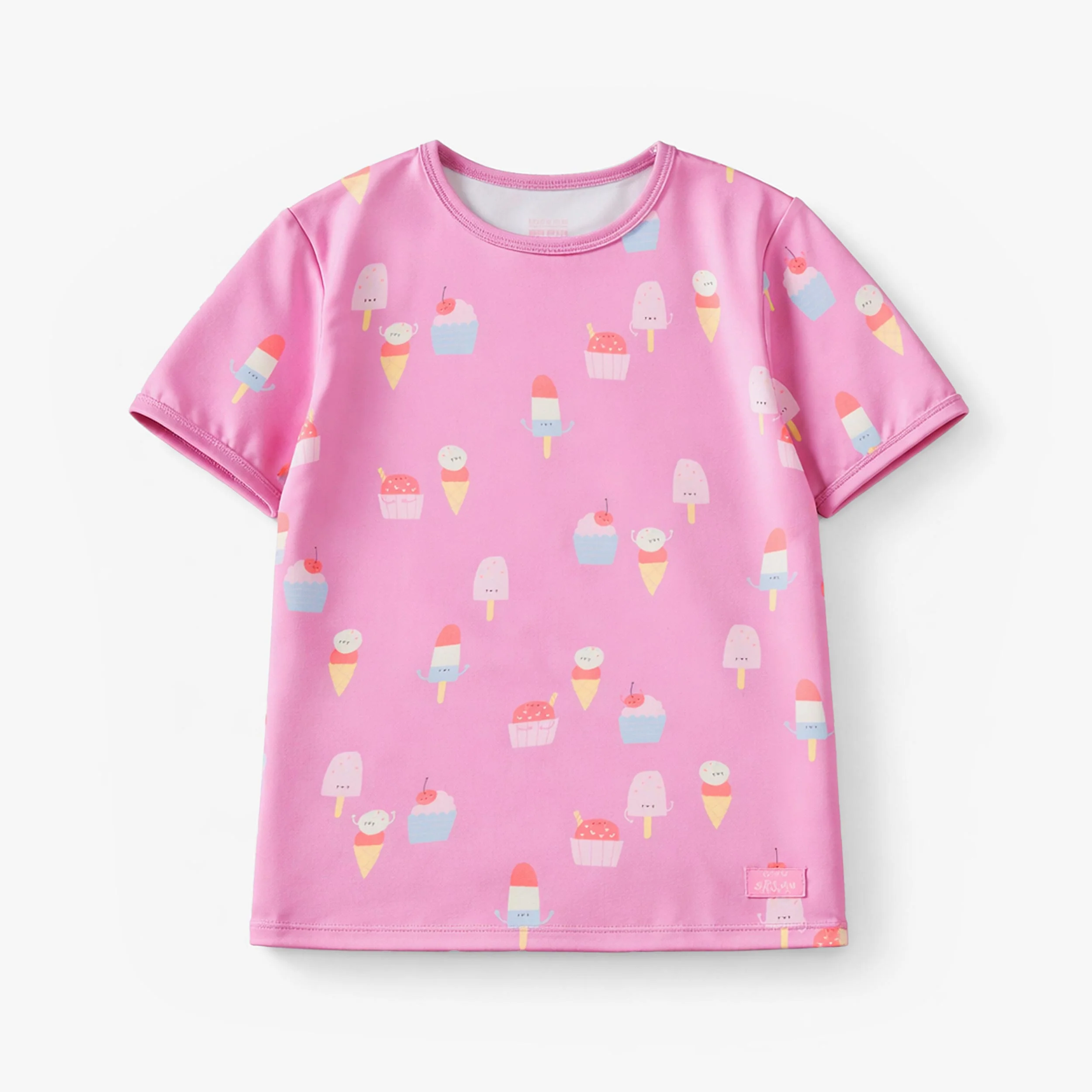Pyjama deux pièces mauve à motifs de friandises glacées, enfant - Image 3