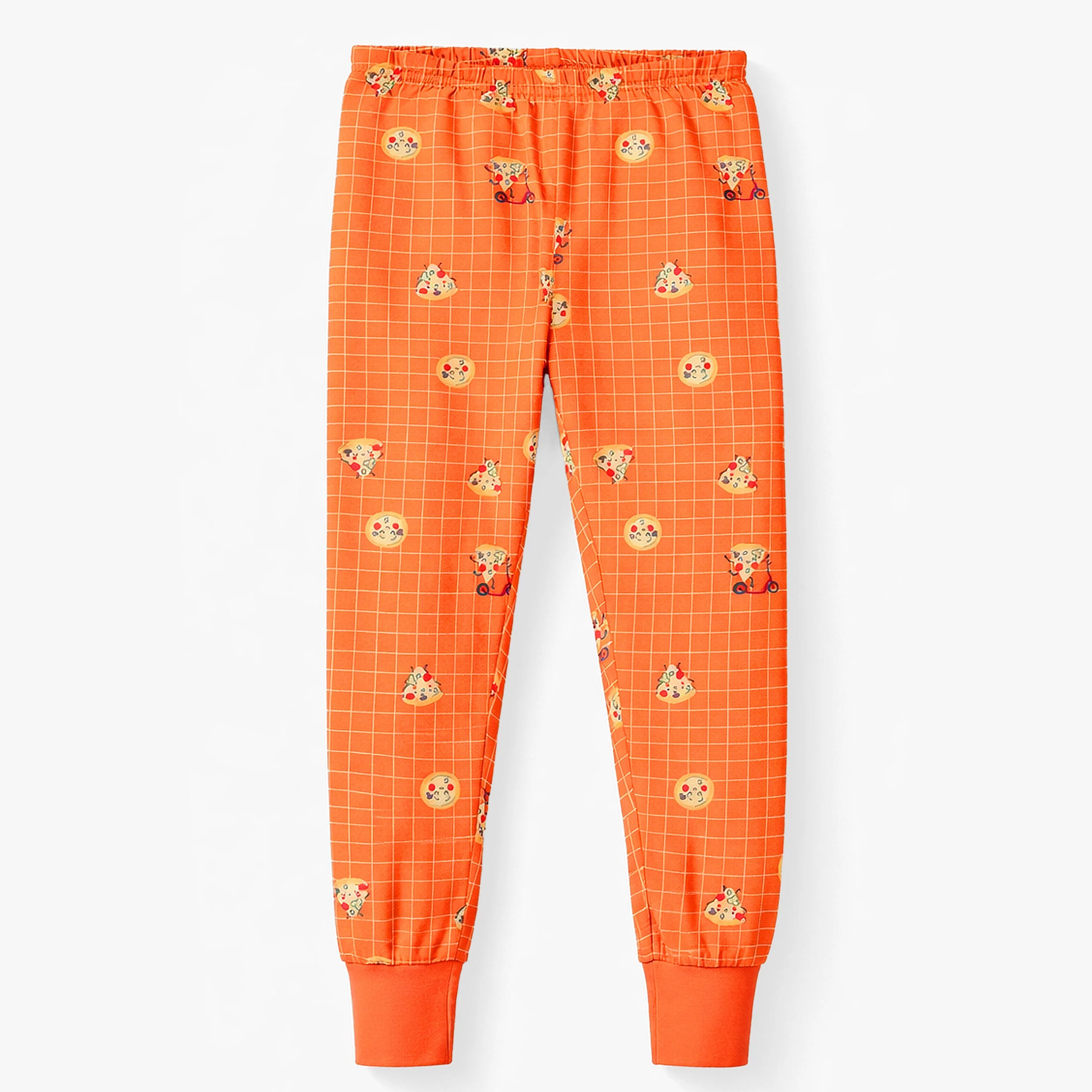 Pyjama deux pièces orange à motifs de pizzas, enfant - Image 10