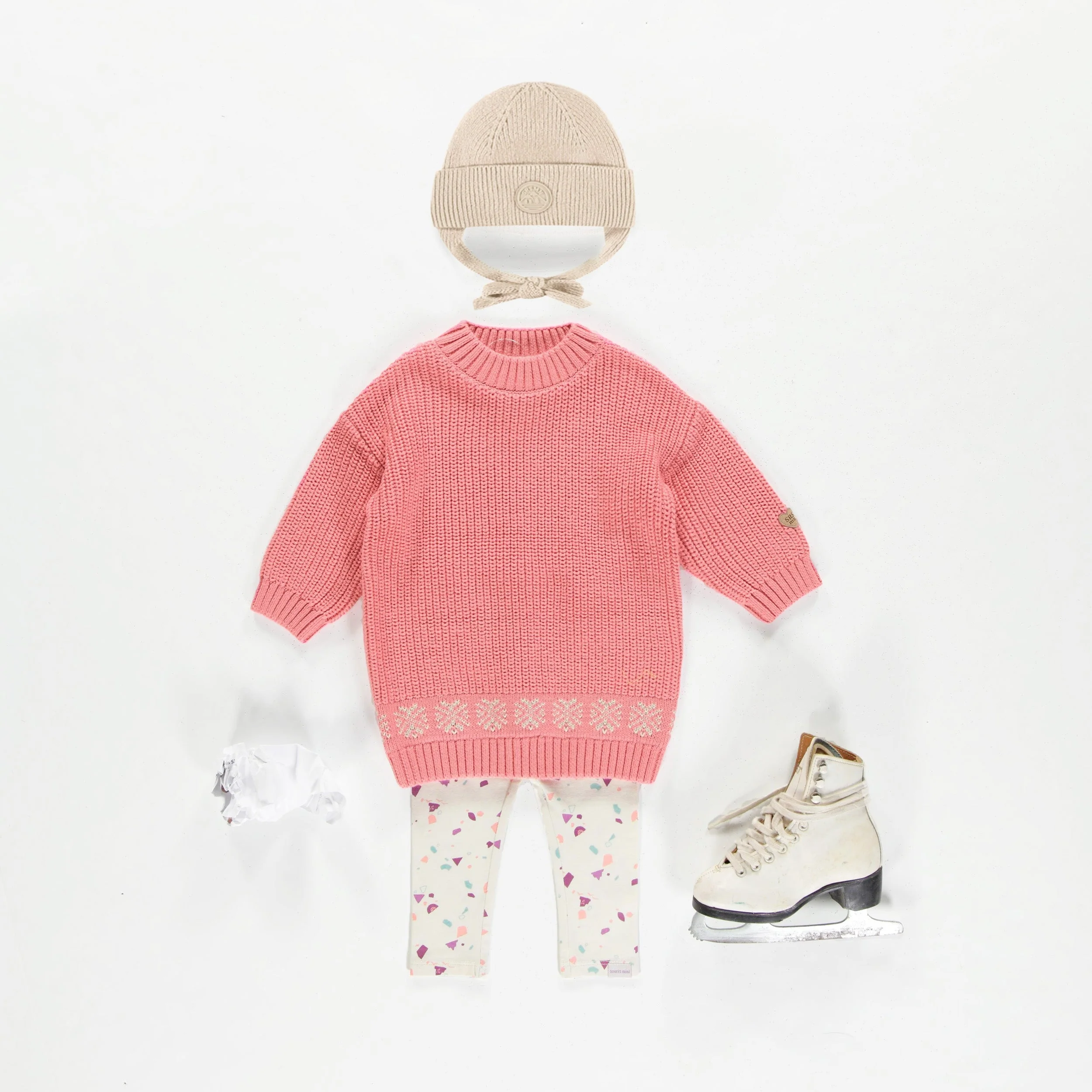 Robe de maille rose en cachemire, bébé - Image 2