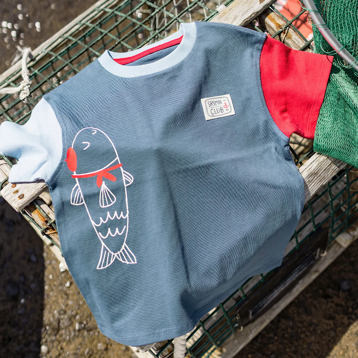 T-shirt bleu marine avec illustration, bébé - Image 2