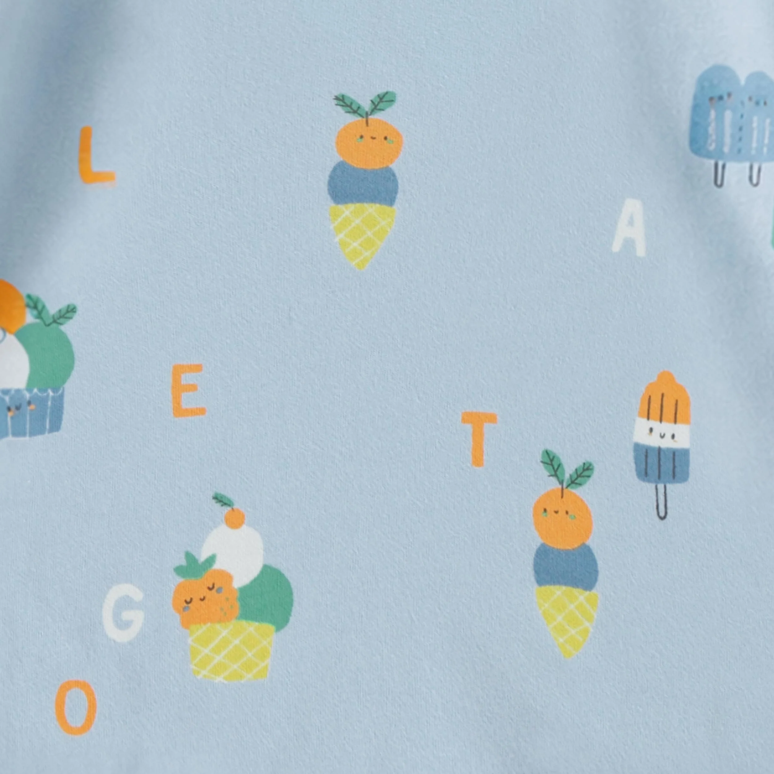 T-shirt bleu à motifs de friandises glacées, bébé - Image 3