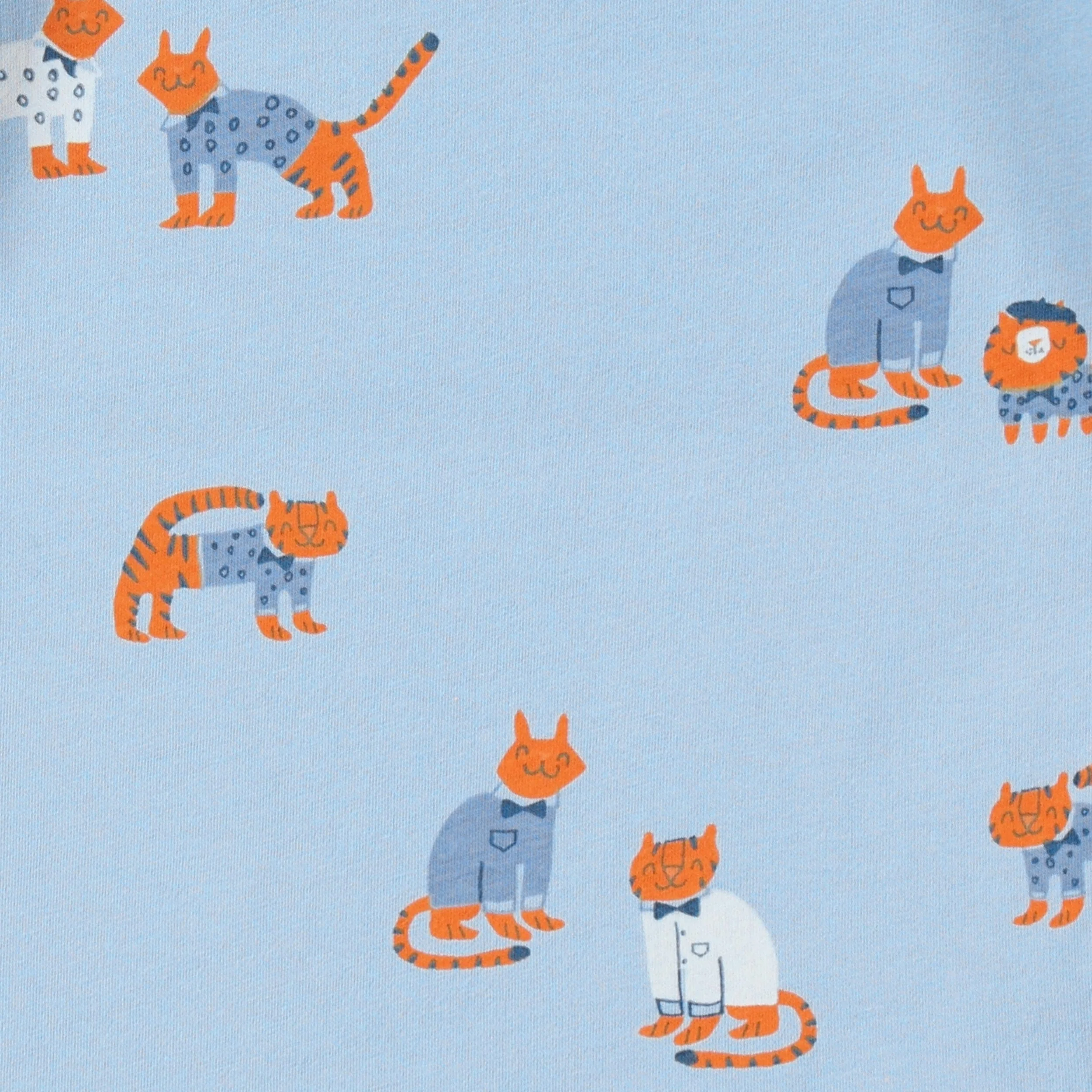 T-shirt bleu à motifs de tigres, enfant - Image 4