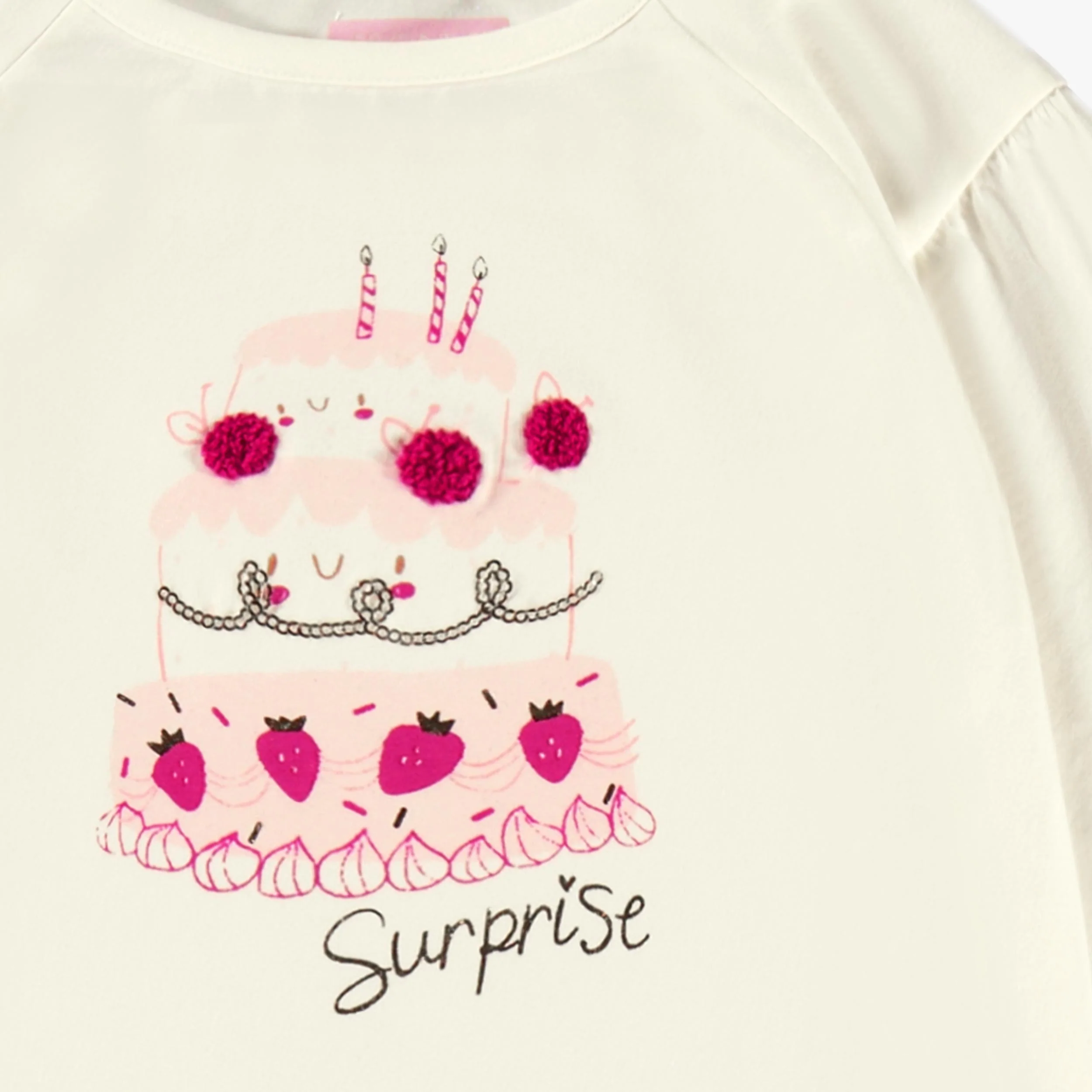 T-shirt crème avec illustration, enfant - Image 5