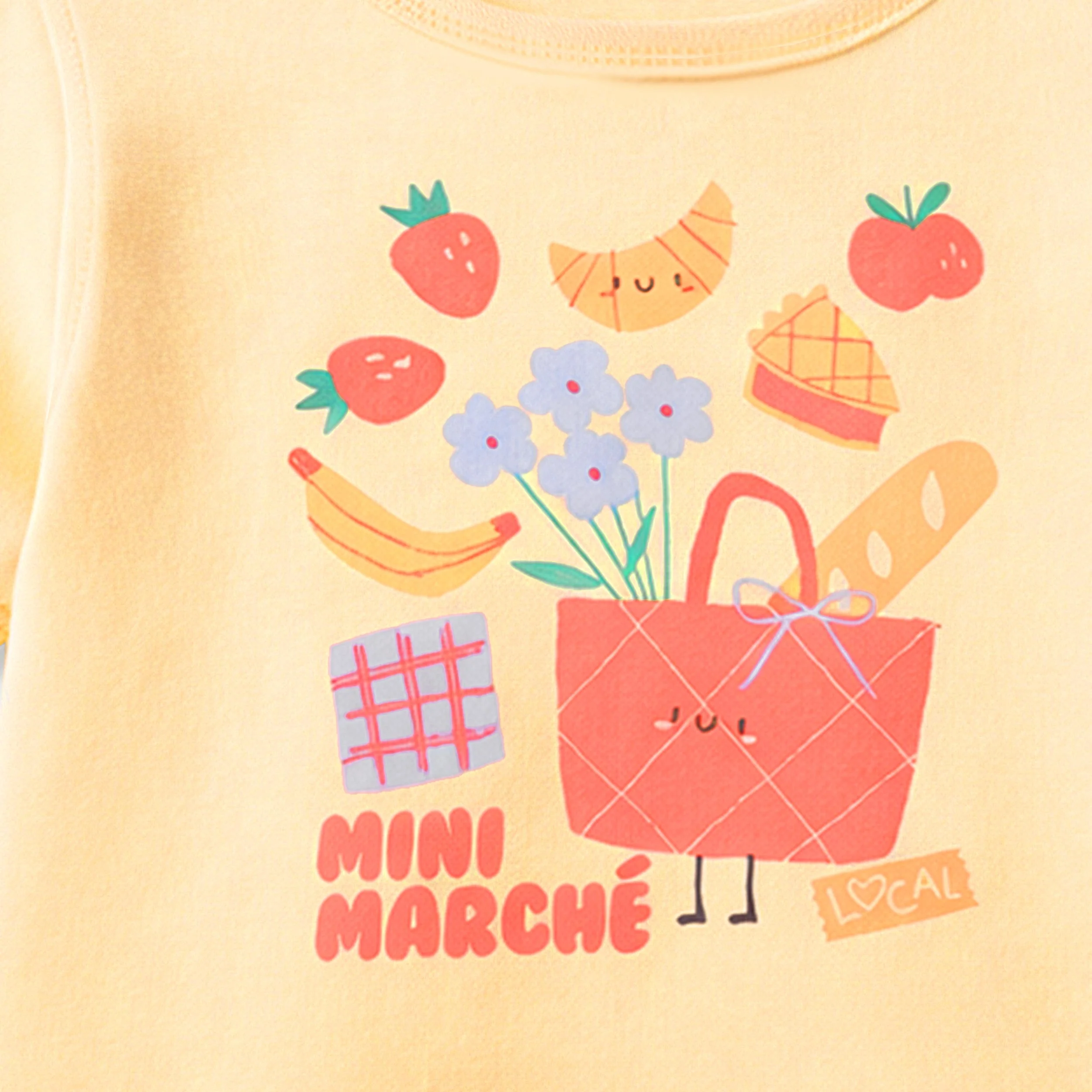 T-shirt jaune avec illustration, enfant - Image 2