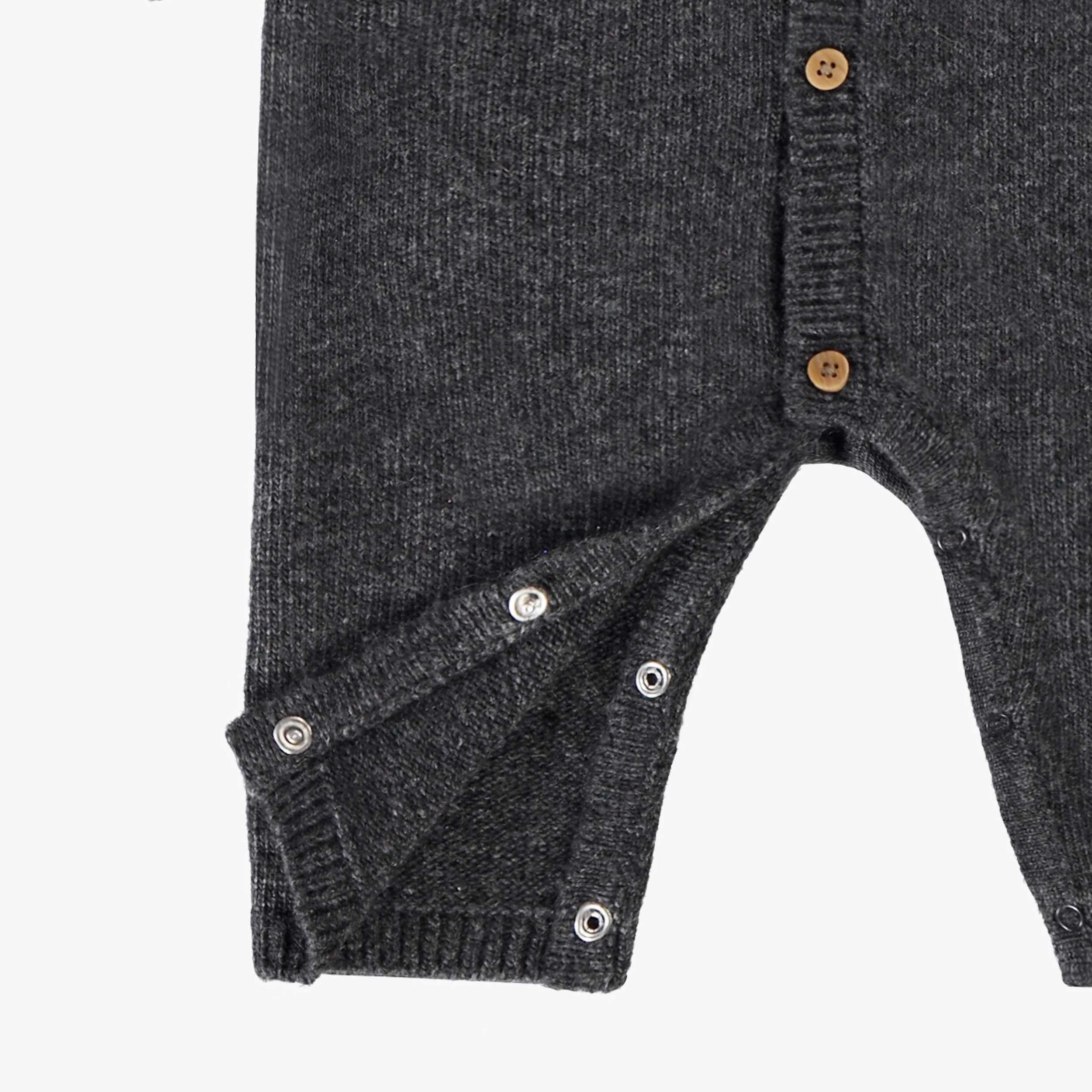 Une pièce gris en tricot avec motifs jacquard, naissance - Image 3