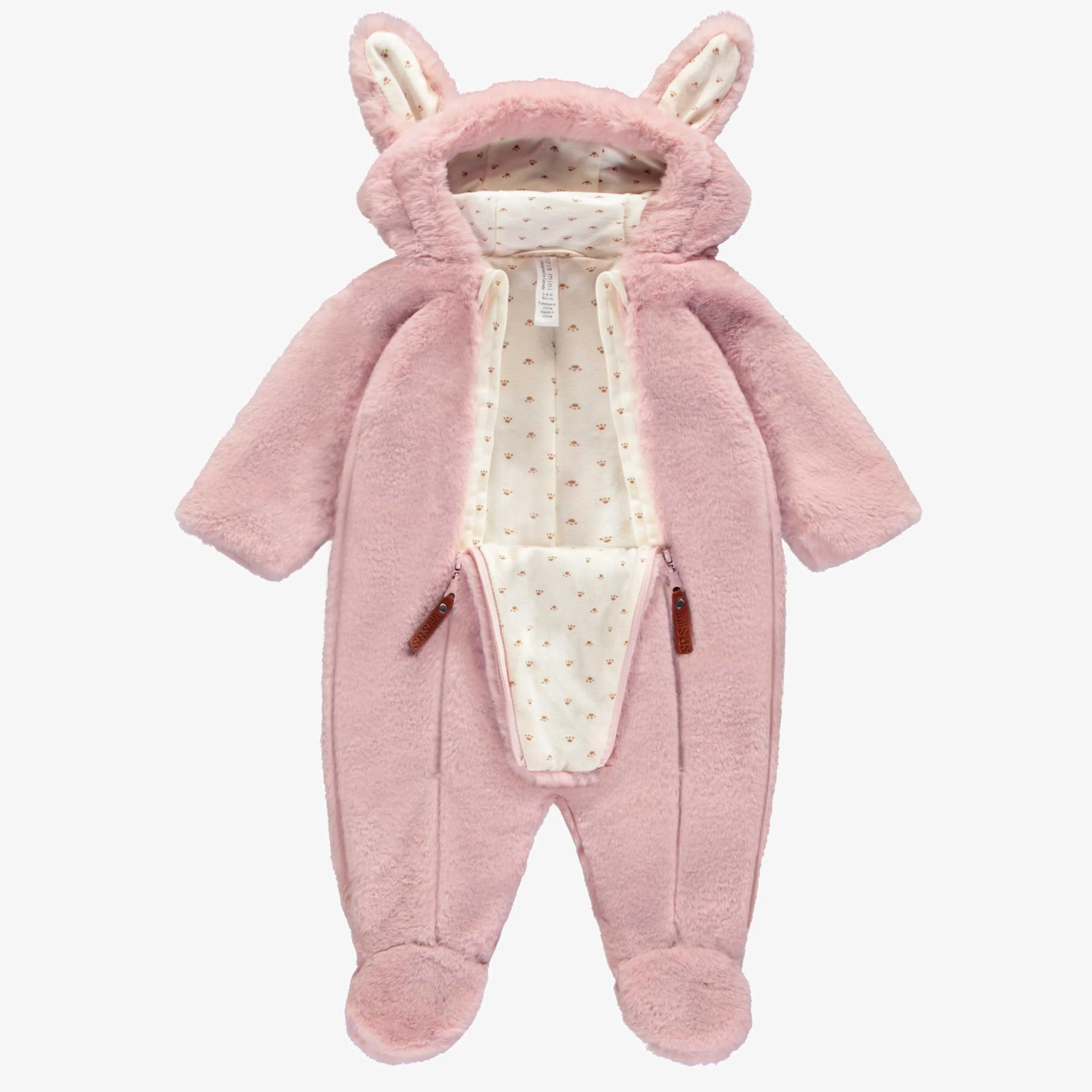 Une pièce rose en peluche synthétique, naissance - Image 2