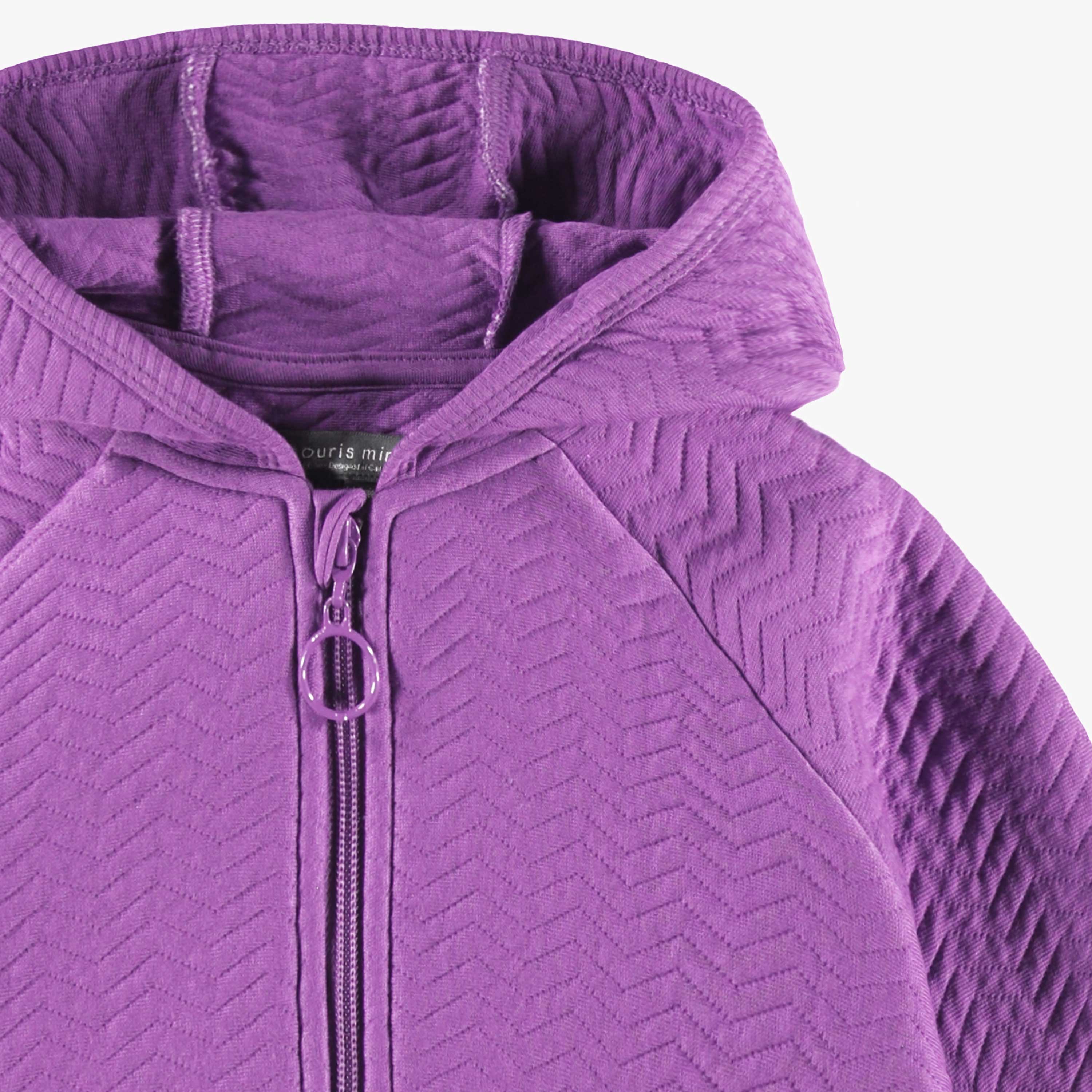 Veste mauve à capuchon, bébé - Image 2